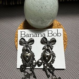 Vintage Earrings Banana Bob
